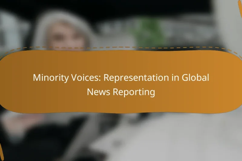 Minority Voices: Representation in Global News Reporting