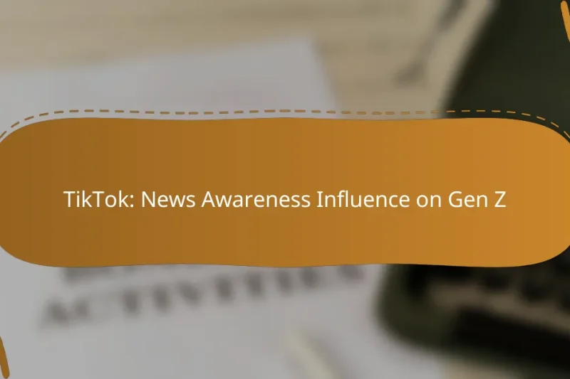 TikTok: News Awareness Influence on Gen Z