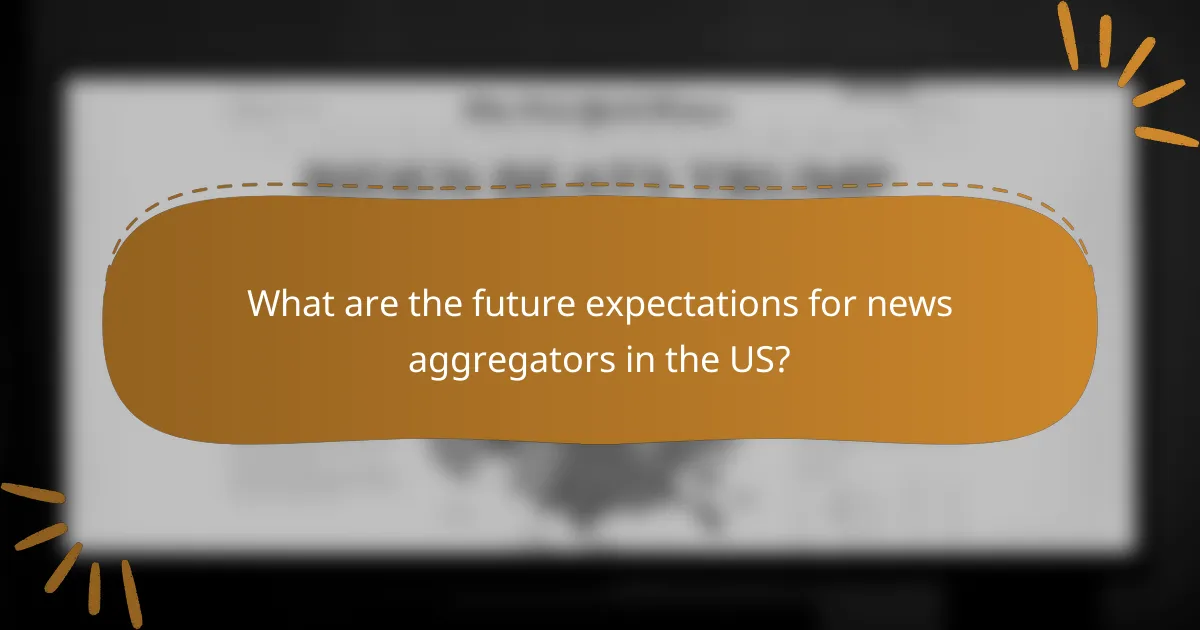 What are the future expectations for news aggregators in the US?